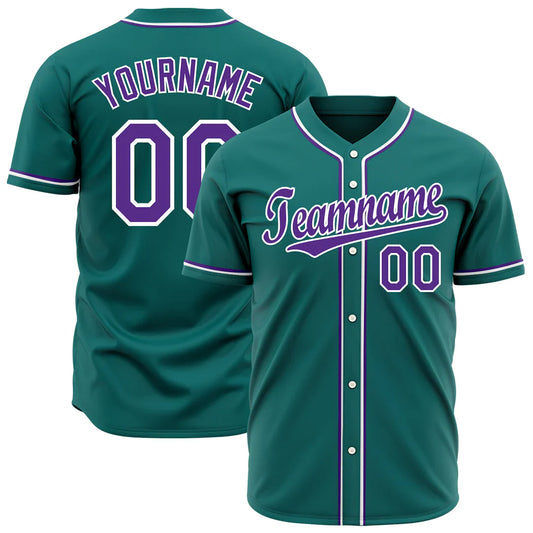 Custom Teal Baseball Jersey: A Unique Touch to Your Game Wear by JerFit