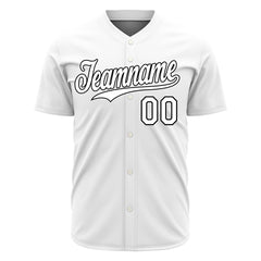 Custom White Valentine's Day Baseball Jersey Fans Special Edition Authentic Full Button Down Shirt