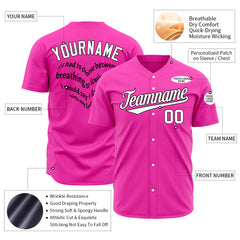 Custom Rose Heart Valentine's Day Baseball Jersey Fans Special Edition Authentic Shirts