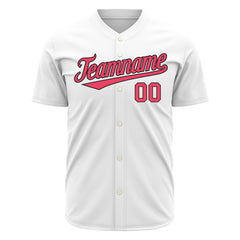 Custom White Valentine's Day Baseball Jersey Fans Special Edition Authentic Shirts