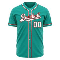 Custom Aqua Full Button Down Mesh Fans Special Edition Authentic Baseball Jersey