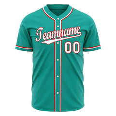 Custom Aqua Full Button Up Mesh Fans Special Edition Authentic Baseball Jersey