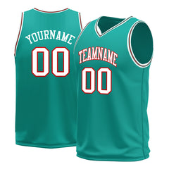 Custom Aqua Basketball Jersey Mesh Sports Athletic Performance Shirts