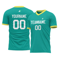 Custom Aqua Soccer Uniform For Adult Youth Fans Jersey