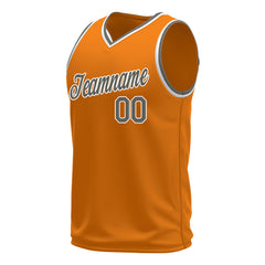 Custom Bay Orange Basketball Jersey Mesh Sports Performance Team Uniform