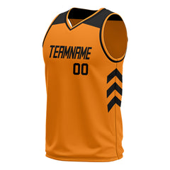 Custom Bay Orange Mesh Basketball Athletic Performance Jersey