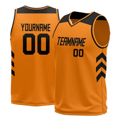 Custom Bay Orange Mesh Basketball Athletic Performance Jersey