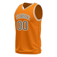 Custom Bay Orange Basketball Jersey Mesh Sports Athletic Performance Shirts