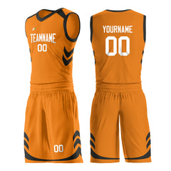 Custom Bay Orange Basketball Uniform For Adult Youth Fans Mesh Jersey