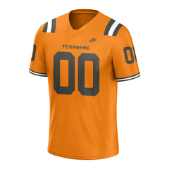 Custom Bay Orange Football Jersey Athletic Shirt For Adult Youth Unisex