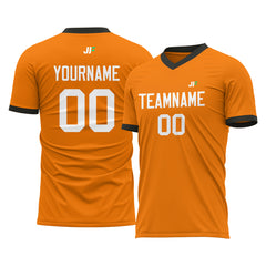 Custom Bay Orange Soccer Uniform For Adult Youth Fans Jersey