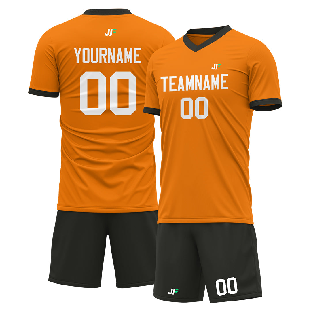 Custom Bay Orange Soccer Uniform For Adult Youth Fans Jersey