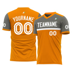 Custom Bay Orange Soccer Uniform Training Outfit Sportswear