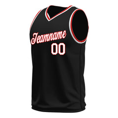 Custom Black Basketball Jersey Mesh Sports Performance Team Uniform