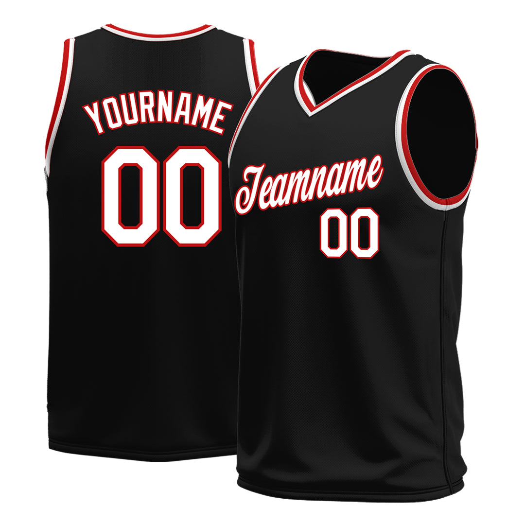 Custom Black Basketball Jersey Mesh Sports Performance Team Uniform