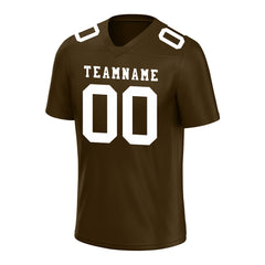 Custom Brown Football Jersey Player Fans Team Uniforms For Adult Youth Unisex