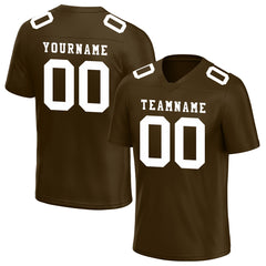 Custom Brown Football Jersey Player Fans Team Uniforms For Adult Youth Unisex