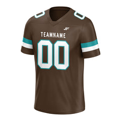 Custom Brown Football Jersey Athletic Shirt For Adult Youth