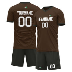 Custom Brown Soccer Uniform For Adult Youth Fans Jersey