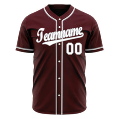 Custom Burgundy Full Button Up Mesh Fans Special Edition Authentic Baseball Jersey