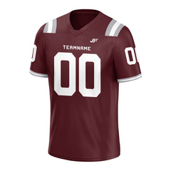 Custom Burgundy Football Jersey Athletic Shirt For Adult Youth Unisex