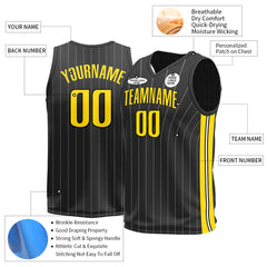 Custom Black Basketball Jersey Sports Training Shirts