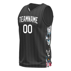 Custom Black Basketball City Team Jersey For Aldult Youths