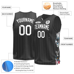 Custom Black Basketball City Team Jersey For Aldult Youths