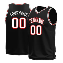 Custom Black Basketball Jersey Mesh Sports Athletic Performance Shirts