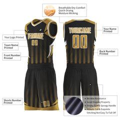 Custom Black Mesh Basketball Uniform Design Your Own Jersey