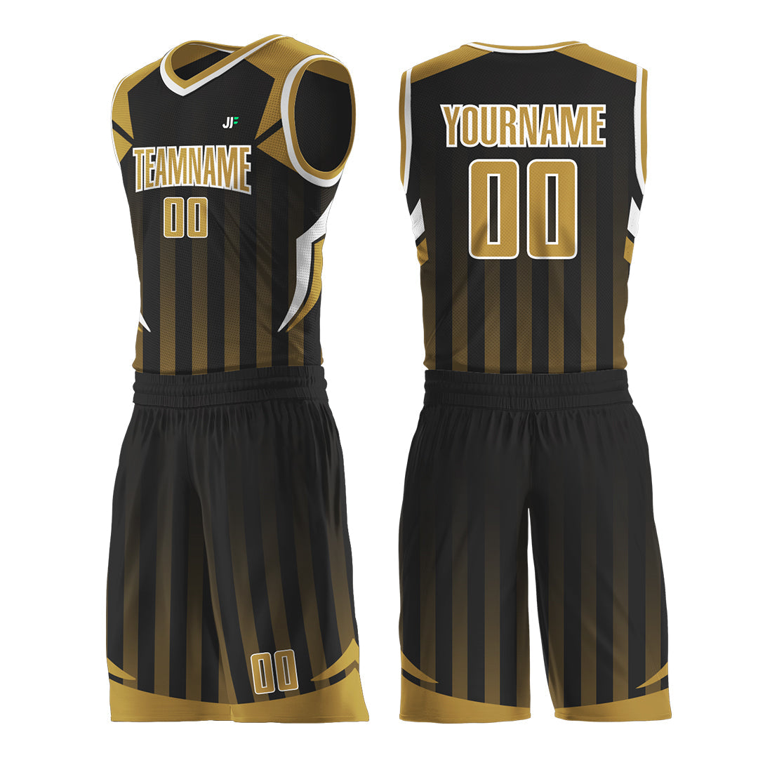 Custom Black Mesh Basketball Uniform Design Your Own Jersey