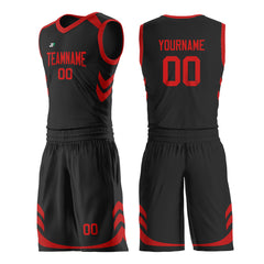 Custom Black Basketball Uniform DIY For Adult Youth Fans Mesh Jersey