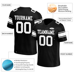 Custom Black Football Jersey Athletic Special Fans Edition Shirt