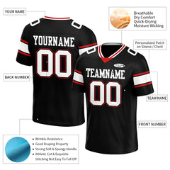 Custom Black Football Jersey Athletic Special Fans Edition Shirt