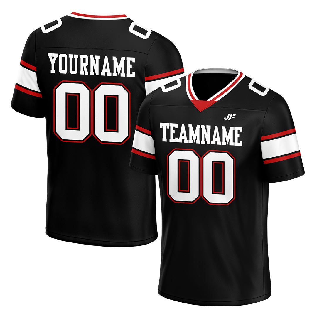 Custom Black Football Jersey Athletic Special Fans Edition Shirt