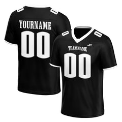 Custom Black Football Jersey Athletic Special Fans Edition Shirt For Adult Youth