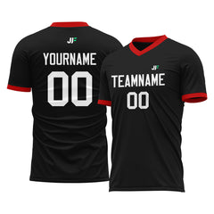 Custom Black Soccer Uniform For Adult Youth Fans Jersey