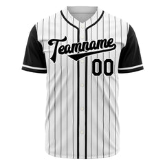 Custom Black Pinstripe Two Tone Authentic Vintage Baseball Jersey