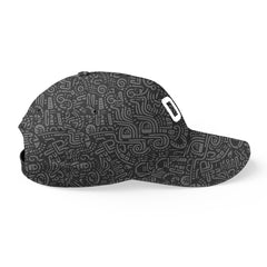 Custom Black Baseball Cap Print Logo Text Adjustable Hat For Men Women