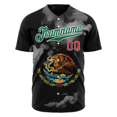 Custom White Mexican Flag Fans Special Edition Authentic Vintage Baseball Jersey