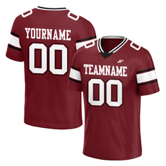 Custom Burgundy Football Jersey Athletic Special Fans Edition Shirt