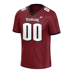 Custom Burgundy Football Jersey Athletic Special Fans Edition Shirt For Adult Youth