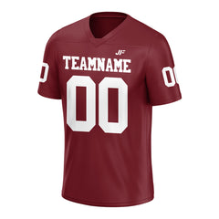 Custom Burgundy Football Jersey Athletic Special Fans Edition Shirt