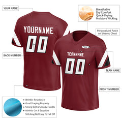 Custom Burgundy American Football Jersey Special Fans Edition Athletic Sportwear Shirts