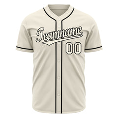 Custom Cream Full Button Up Mesh Fans Special Edition Authentic Baseball Jersey