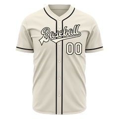 Custom Cream Full Button Down Mesh Fans Special Edition Authentic Baseball Jersey