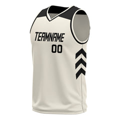 Custom Cream Mesh Basketball Athletic Performance Jersey