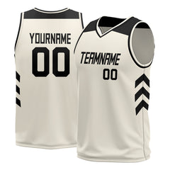 Custom Cream Mesh Basketball Athletic Performance Jersey