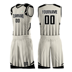 Custom Cream Mesh Basketball Uniform Design Your Own Jersey