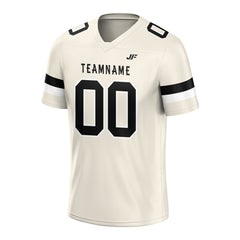 Custom Cream Football Jersey Athletic Shirt For Adult Youth